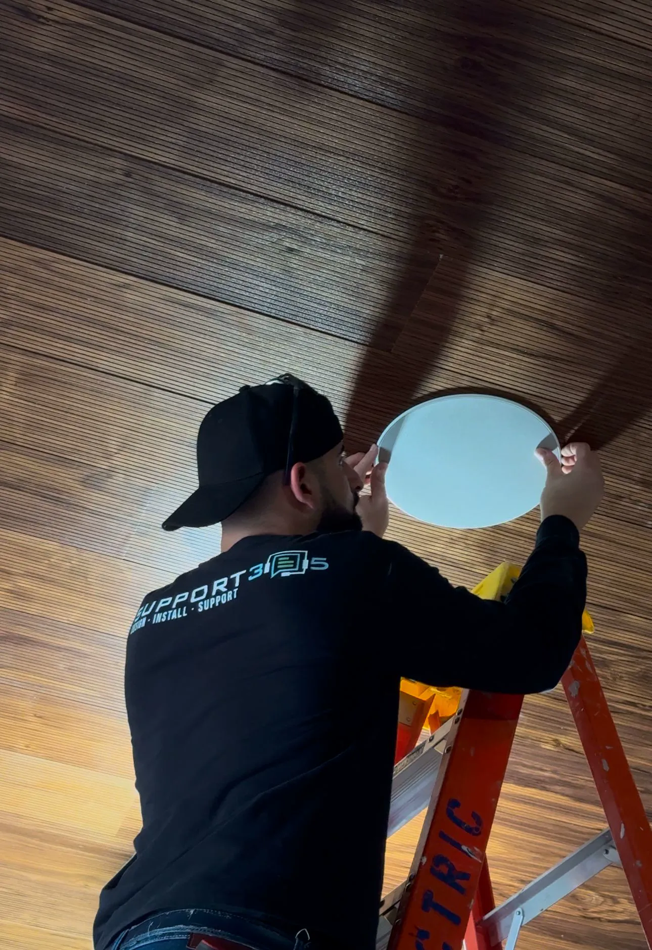 In-ceiling speaker installation