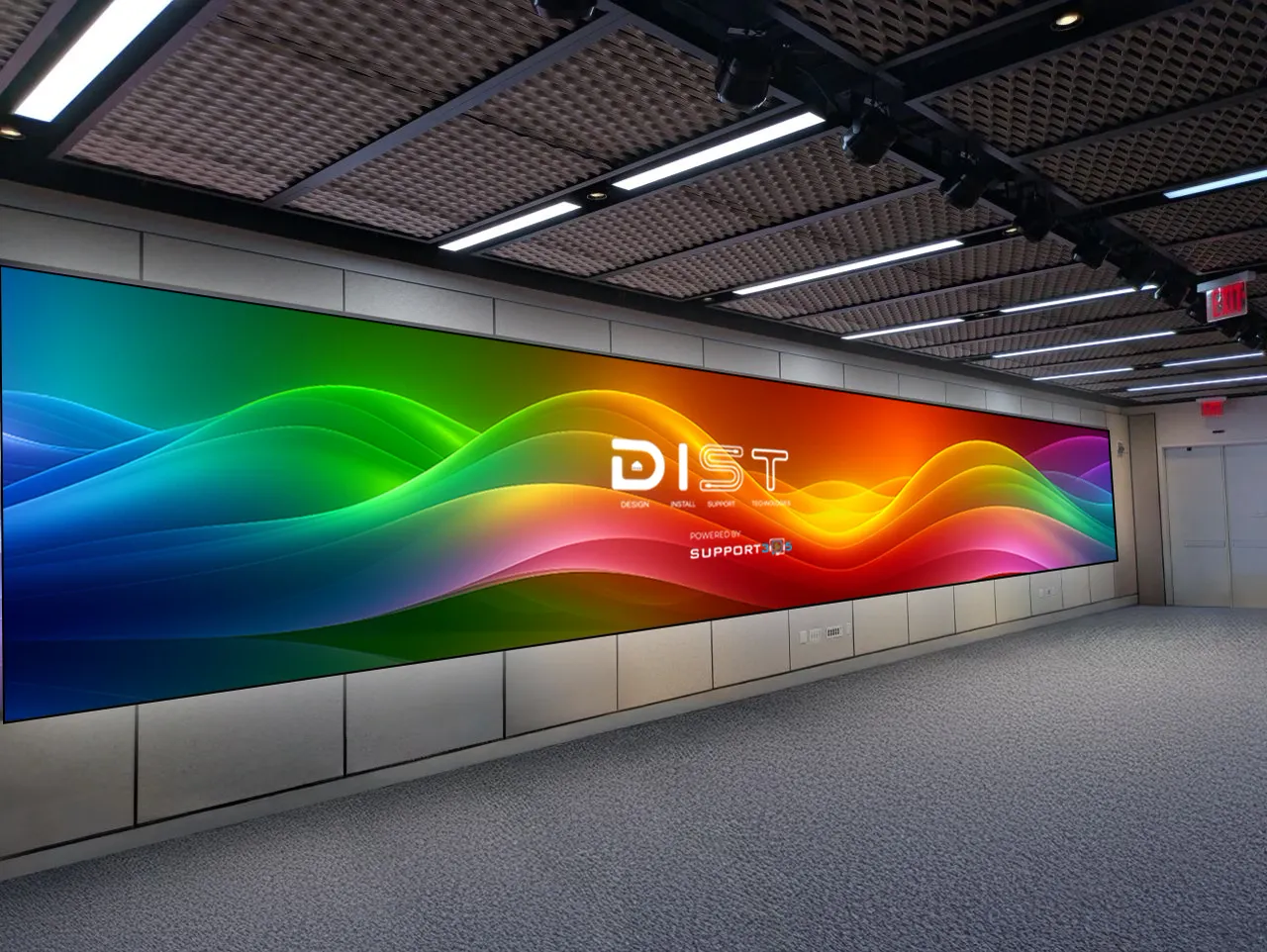 DIST LED video wall at Well & Durst, New York